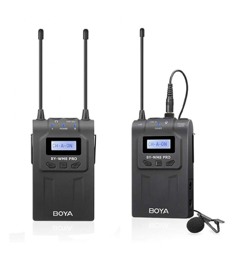 BOYA BY WM8 Pro K1 UHF Dual Channel Wireless Lavalier System